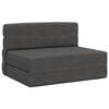 vidaXL Sof&aacute; Cama Dobr&aacute;vel Cinzento-Escuro 70 x 72 x 60 cm Tecido