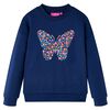 vidaXL Sweatshirt para crian&ccedil;a azul-marinho 104