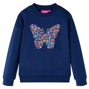 vidaXL Sweatshirt para crian&ccedil;a azul-marinho 104