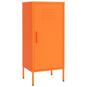 vidaXL Arm&aacute;rio de arruma&ccedil;&atilde;o a&ccedil;o 42,5x35x101,5 cm laranja