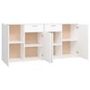 vidaXL Aparador 160x36x75 cm contraplacado branco