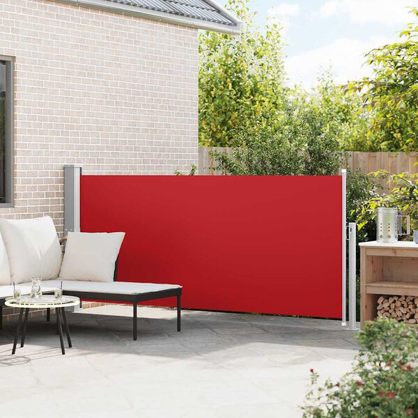 vidaXL Toldo lateral retr&aacute;til 140x300 cm vermelho