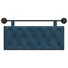 vidaXL Cabeceira Suspensa Azul 110 x 55 x 7 cm Veludo