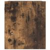 vidaXL Mesas de cabeceira de parede 2 pcs 38x34x40 cm carvalho fumado