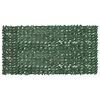 vidaXL Tela de varanda com folhas verde-escuras 300x150 cm