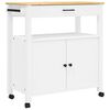 vidaXL Carrinho de cozinha MONZA 84x40x88,5 cm madeira de pinho maci&ccedil;a