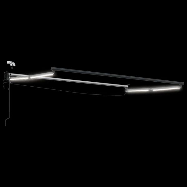 vidaXL Toldo Retr&aacute;til El&eacute;trico Preto 3 x 2,5 m