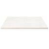 vidaXL Tampo de mesa quadrado 90x90x2,5 cm pinho maci&ccedil;o branco