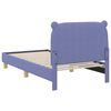 vidaXL Estrutura de Cama Infantil com Cabeceira Azul Jeans 80 x 160 cm