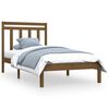 vidaXL Estrutura de cama 90x200 cm madeira maci&ccedil;a castanho mel