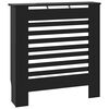 vidaXL Cobertura de radiador MDF 78 cm preto