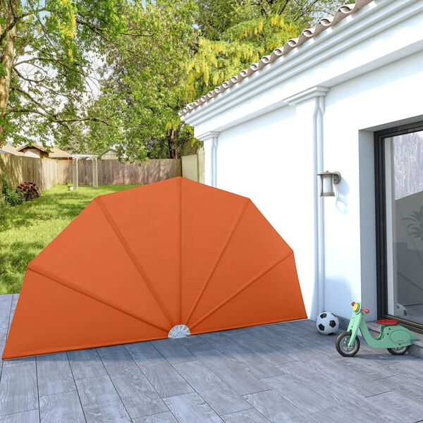 vidaXL Toldo lateral dobrável para terraço 200 cm terracota