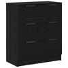 vidaXL Buffet 3 pcs Carvalho Preto 181 x 30 x 70 cm Madeira processada