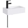 vidaXL Cub&iacute;culo de Banheiro Preto Fosco 45,5 x 25,5 x 13 cm Metal