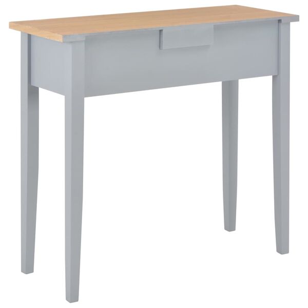 vidaXL Toucador/mesa consola 79x30x74 cm madeira cinzento