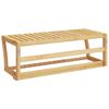 vidaXL Toalheiro de parede com prateleira 60x25x20 cm bambu