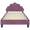 vidaXL Estrutura de Cama Infantil com Cabeceira Roxo 80 x 200 cm