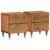 vidaXL Mesas de cabeceira 2 pcs 40x33x46 cm madeira mangueira maci&ccedil;a