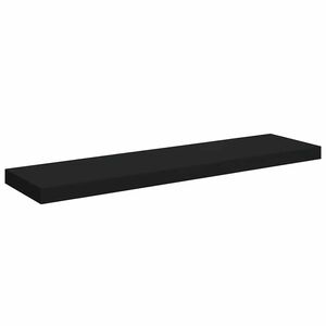 vidaXL Prateleira de parede suspensa 90x23,5x3,8 cm MDF preto