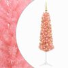 vidaXL &Aacute;rvore de Natal artificial estreita com bolas 150 cm 150 LED