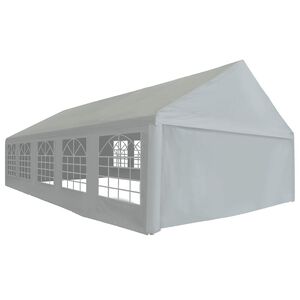 vidaXL Tecido da Tenda Sem Estrutura Cinzento 10 x 5 m PE