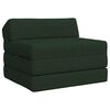 vidaXL Sof&aacute; Cama Dobr&aacute;vel Verde-Escuro 200 x 70 x 10 cm Tecido