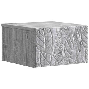 vidaXL Gabinete de Canto Montado na Parede Sonoma cinzento