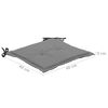 vidaXL Almofad&otilde;es cadeiras de jardim 2 pcs 50x50x3 cm preto e cinzento