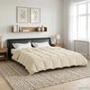 vidaXL Duvet de Ano Inteiro Colchonete Creme 200 x 220 cm Microfibra