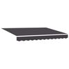 vidaXL Tecido de substitui&ccedil;&atilde;o para toldo Antracite 280 x 195 cm