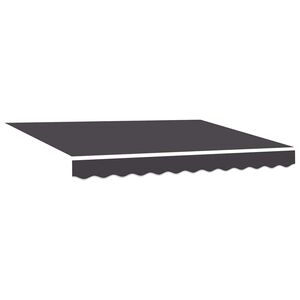 vidaXL Tecido de substitui&ccedil;&atilde;o para toldo Antracite 280 x 195 cm