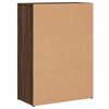 vidaXL Aparadores 2 pcs 60x30x84cm derivados madeira carvalho castanho