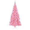 vidaXL &Aacute;rvore de Natal com 300 LEDs com suporte Rosa 210 cm PVC