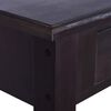 vidaXL Mesa consola 120x30x75cm mogno maci&ccedil;o castanho caf&eacute; preto-claro