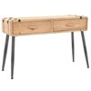 vidaXL Mesa consola madeira de abeto maci&ccedil;a 115x40,5x76 cm