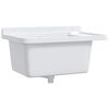 vidaXL Lavat&oacute;rio de parede 60x40x28 cm resina branco