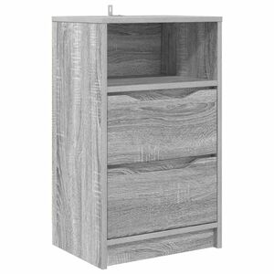 vidaXL Mesa-de-cabeceira com gaveta Cinza Sonoma 40 x 30 x 467 cm