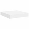 vidaXL Prateleiras de parede suspensas 2 pcs 23x23,5x3,8cm MDF branco