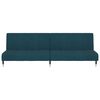 vidaXL Sof&aacute;-cama de 2 lugares veludo azul