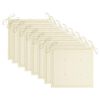 vidaXL Cadeiras de jantar exterior c/ almofad&otilde;es 8 pcs ac&aacute;cia maci&ccedil;a