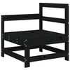 vidaXL 3 pcs conjunto lounge de jardim madeira de pinho maci&ccedil;a preto