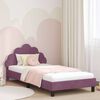 vidaXL Estrutura de Cama Infantil com Cabeceira Roxo 80 x 200 cm