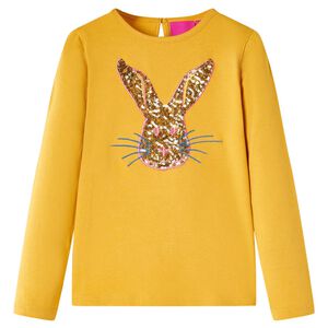 T-shirt de manga comprida para crian&ccedil;a cor ocre 104