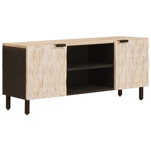 vidaXL Gabinete para TV Acabamento em Wash Branco 105 x 33 x 46 cm