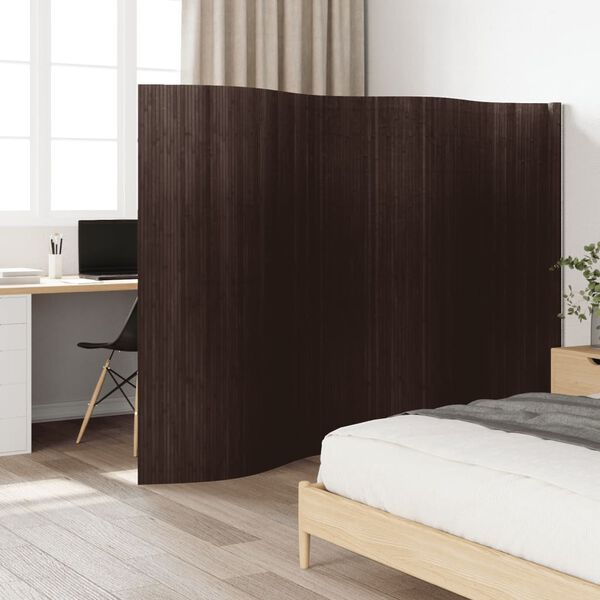 vidaXL Divis&oacute;ria 165x400 cm bambu castanho-escuro