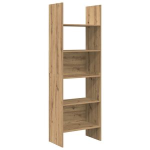 vidaXL Gabinete de Livros 5 n&iacute;veis 60 x 35 x 180 cm Carvalho Artesanal