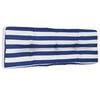 vidaXL Almofad&atilde;o para sof&aacute; de paletes 120x40x12 cm tecido azul/branco