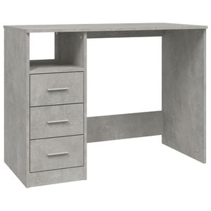 vidaXL Secret&aacute;ria c/ gavetas 102x50x76 derivados madeira cinza cimento