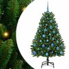 vidaXL &Aacute;rvore de Natal Artificial 150 cm 150 LED Branco quente Verde