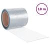 vidaXL Cortina de porta 200 mm x 1,6 mm 10 m PVC transparente